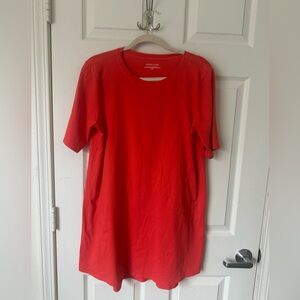 EILEEN FISHER  Salmon Colored T-shirt Dress.